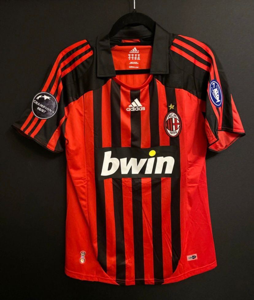 Inzaghi AC Milan 2007 Thuisshirt