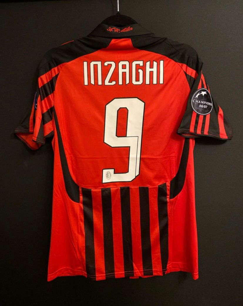 Inzaghi AC Milan 2007 Thuisshirt