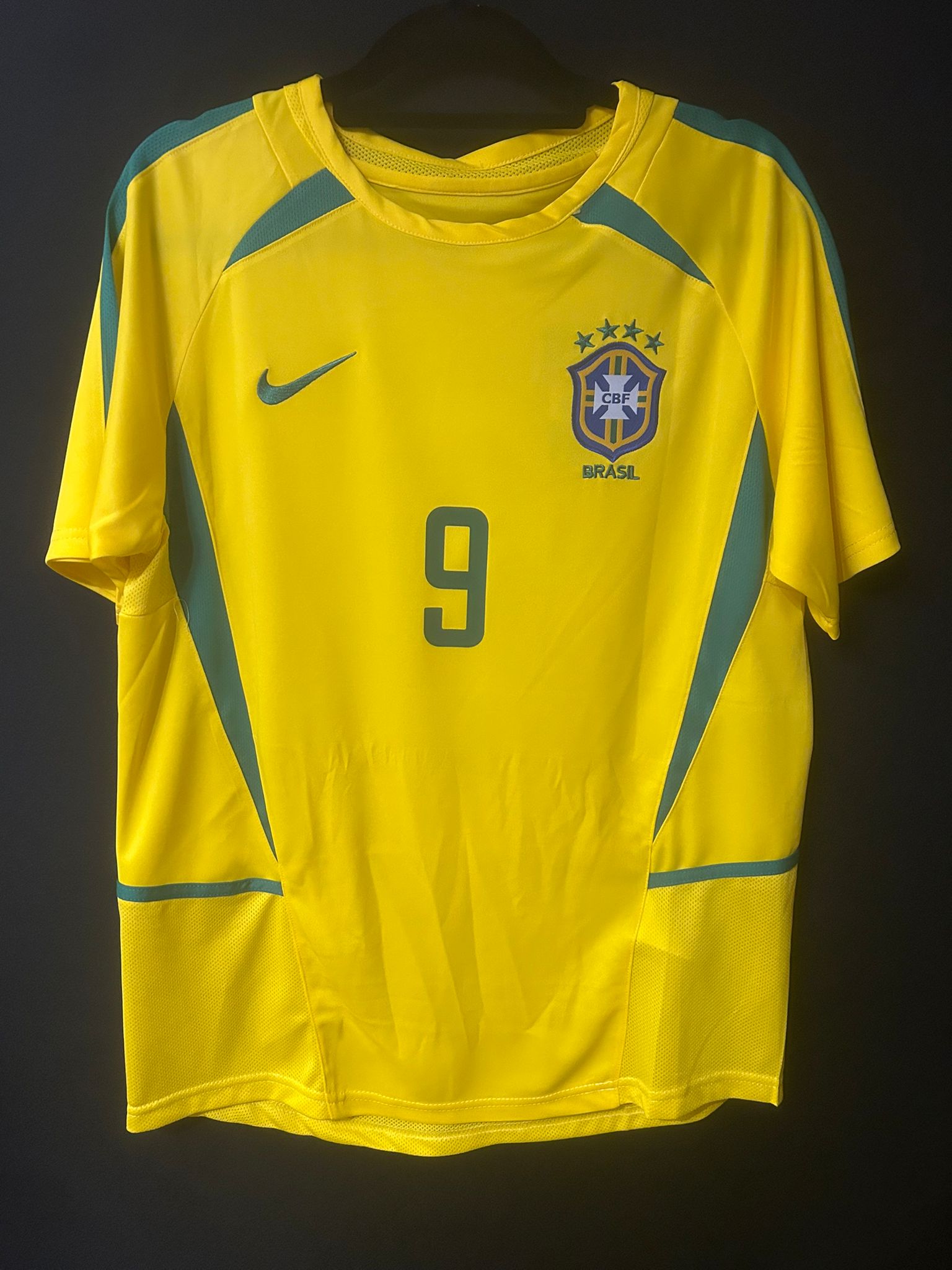 Brazilië WK 2002 Thuisshirt Ronaldo